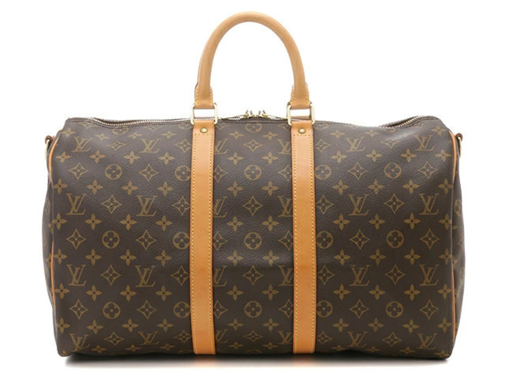 LOUIS VUITTON Keepall Bandouliere Boston Bag Monogram